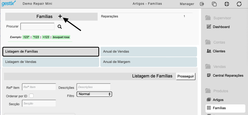 Software de Gestão Gestix Repair Central - nova Família